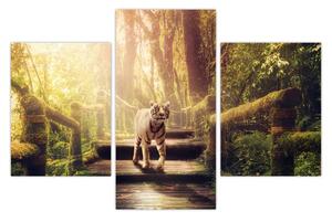 Tablou cu tigrul în djunglă (90x60 cm)