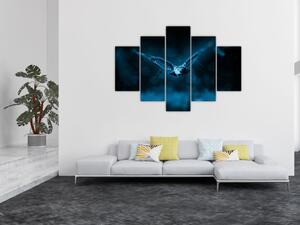 Tablou cu bufnița zburând (150x105 cm)