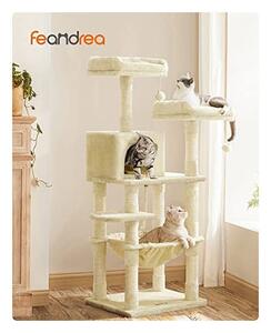 Copac pentru pisici, Feandrea, PCT15BE, Bej, 143 cm