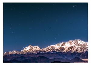 Tablou cu munți și cerul nocturn (70x50 cm)