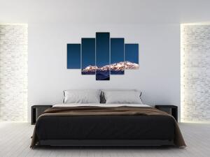 Tablou cu munți și cerul nocturn (150x105 cm)