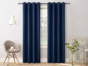 2x draperie albastru inchis OXFORD 140x250 cm