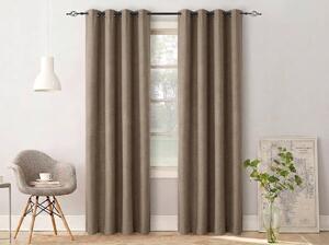 2x draperie maro deschis OXFORD 140x250 cm