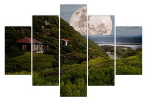 Tablou - peisaj cu luna (150x105 cm)
