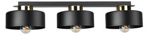 Plafonieră IGNIA 3 x E27, 60 W, 230 V, negru/auriu