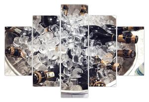 Tablou -șampanie la gheață (150x105 cm)