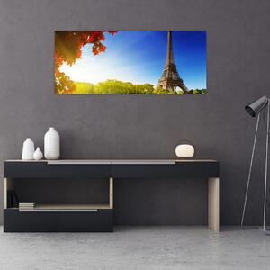 Tablou - toamna la Paris (120x50 cm)