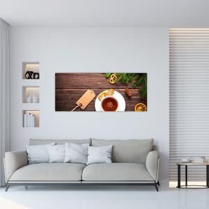 Tablou - ceașca cu decorații (120x50 cm)