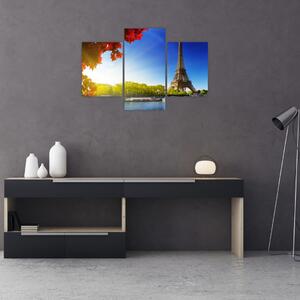 Tablou - toamna la Paris (90x60 cm)