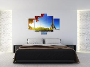 Tablou - toamna la Paris (150x105 cm)