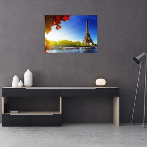 Tablou - toamna la Paris (70x50 cm)