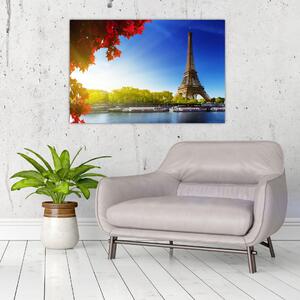 Tablou - toamna la Paris (90x60 cm)