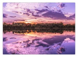 Tablou cu cerul violet (70x50 cm)