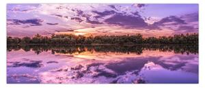 Tablou cu cerul violet (120x50 cm)