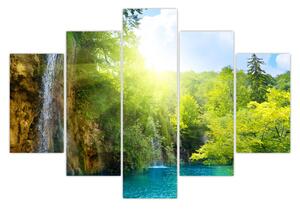 Tablou - cascadele în djunglă (150x105 cm)