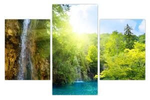 Tablou - cascadele în djunglă (90x60 cm)