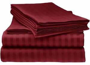 Cearceaf de pat cu elastic + doua fete perna, 180x200 cm, culoare Portocaliu