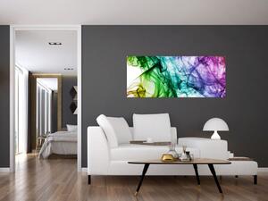 Tablou - fum colorat (120x50 cm)
