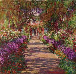 Monet, Claude - Artă imprimată A Pathway in Monet's Garden, Giverny, 1902, (40 x 40 cm)