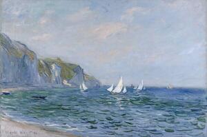 Monet, Claude - Artă imprimată Cliffs and Sailboats at Pourville, (40 x 26.7 cm)