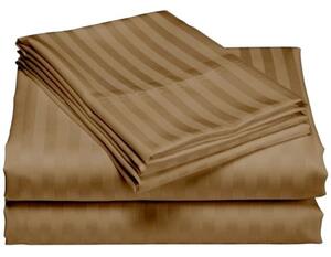 Cearceaf de pat cu elastic + doua fete perna, 180x200 cm, culoare Portocaliu