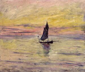 Reproducere The Sailing Boat, Evening Effect, 1885, Monet, Claude