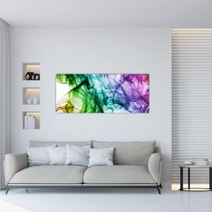 Tablou - fum colorat (120x50 cm)