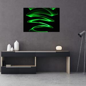 Tablou - valuri neon (90x60 cm)