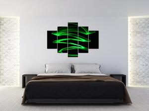 Tablou - valuri neon (150x105 cm)