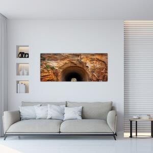 Tablou - tunel în stâncă (120x50 cm)
