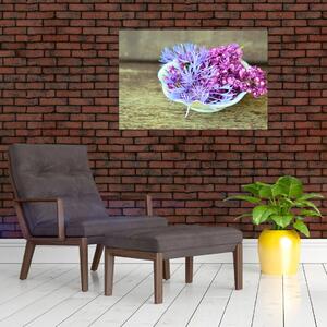 Tablou - plantă violetă (90x60 cm)