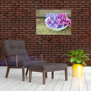 Tablou - plantă violetă (70x50 cm)