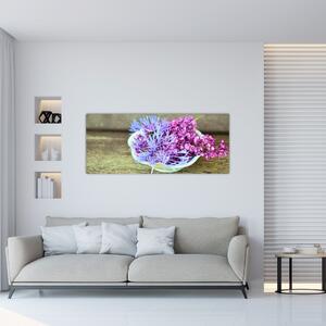 Tablou - plantă violetă (120x50 cm)