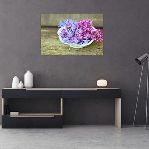 Tablou - plantă violetă (90x60 cm)