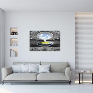 Tablou - stadionul de fodbal (90x60 cm)