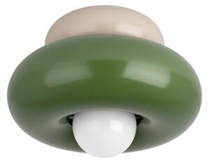EGLO Plafonieră Torchiarolo, verde/bej, metal, E27, reglabil, Verde, Camera de zi / sufragerie, Metal, Modern