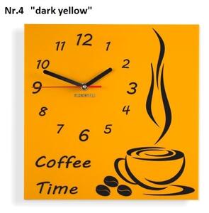 Ceas de perete Coffee Time Alb