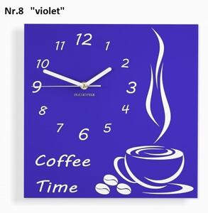 Ceas de perete Coffee Time Alb
