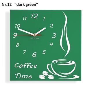 Ceas de perete Coffee Time Roșu