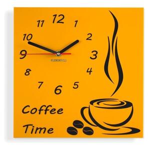 Ceas de perete Coffee Time Roșu