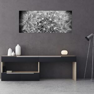 Tablou păpădie gri (120x50 cm)