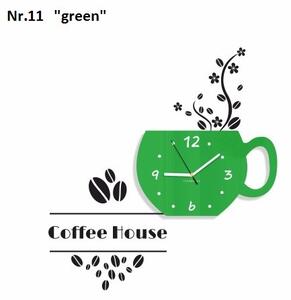 Ceas decorativ Coffee House pentru bucătărie Violet