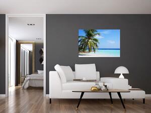 Tablou cu palmier pe plajă (90x60 cm)