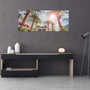 Tablou - palmier cu bazin (120x50 cm)