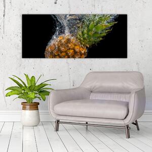 Tablou cu anans în apă (120x50 cm)