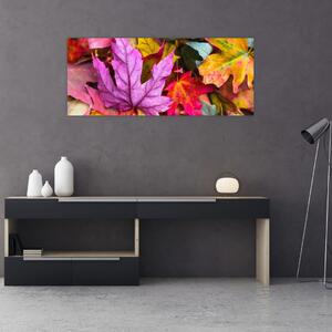 Tablou - frunze de toamnă (120x50 cm)