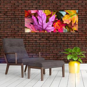 Tablou - frunze de toamnă (120x50 cm)