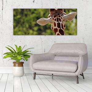 Tablou cu girafă din spate (120x50 cm)