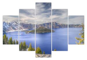 Tablou lacul montan (150x105 cm)