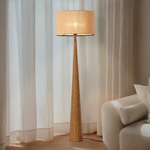 Lucande Lampadar Fabrena, culoare naturală, bambus, înălțime 138 cm, Lemn, Camera de zi / sufragerie, Lemn